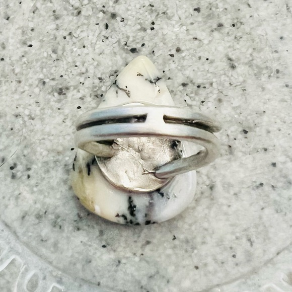 Dendritic Opal Ring, Handmade by Wandering Bunny LLC - Picture 7 of 12